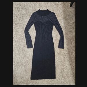 Jolie And Joy Elegant Chocolate Midi Dress